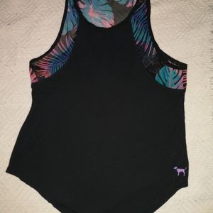 PINK super soft racer back tank top size large